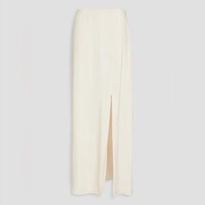 Elegant Cream Maxi Skirt